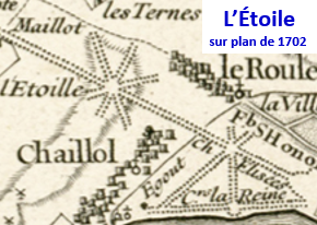 Place de l'Étoile år 1702.