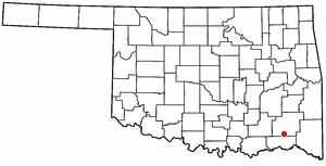 <span class="mw-page-title-main">Rattan, Oklahoma</span> Town in Oklahoma, United States