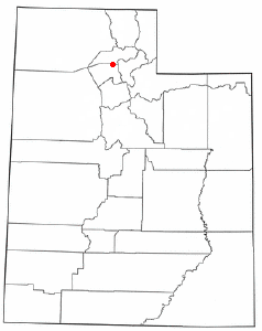 Location of Sunset, Utah