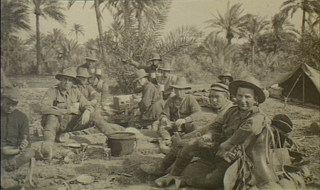 Soldats australians a Bagdad, 1917