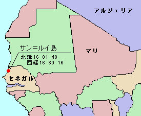 サン＝ルイ島 (セネガル)の位置