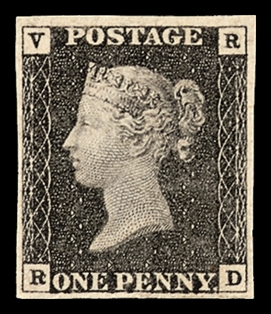 <span class="mw-page-title-main">Penny Black VR official</span> United Kingdom postage stamp