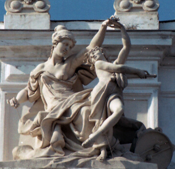 Terpsichore, statue au théâtre d'Odessa.