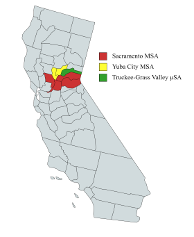 <span class="mw-page-title-main">Sacramento metropolitan area</span> Metropolitan area in California, United States