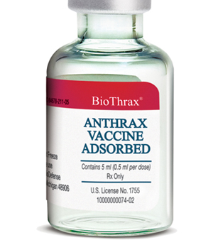 <span class="mw-page-title-main">Anthrax vaccine</span> Vaccines against the bacterium Bacillus anthracis