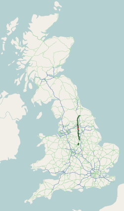 <span class="mw-page-title-main">A61 road</span> Road in England