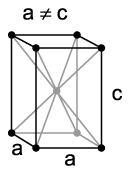 Tetragonal, body-centered