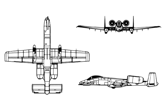 A-10 三面図