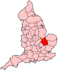 Mappa Cambridgeshire