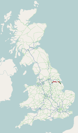 <span class="mw-page-title-main">A18 road (England)</span> Road in England