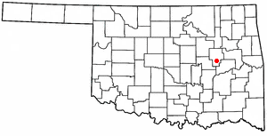 <span class="mw-page-title-main">Schulter, Oklahoma</span> Town in Oklahoma, United States