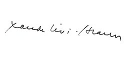 Claude Lévi-Straussʼ signatur