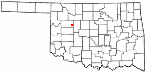 <span class="mw-page-title-main">Oakwood, Oklahoma</span> Town in Oklahoma, United States