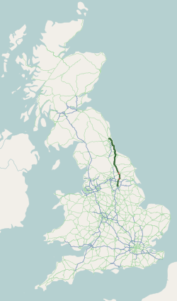 <span class="mw-page-title-main">A19 road</span> Road in Northern England