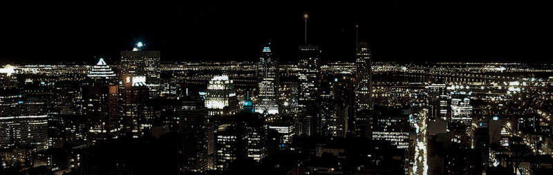 Downtown Montréal by night