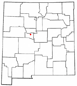 Location of Los Lunas, New Mexico