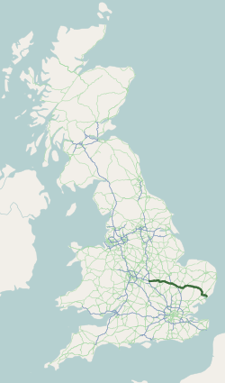 <span class="mw-page-title-main">A14 road (England)</span> Major road in England