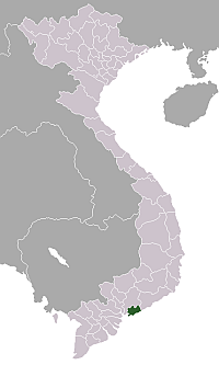 Location of Bà Rịa–Vũng Tàu Province