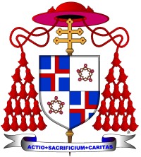 Kardinálské galero ve znaku kardinála Štěpána Trochty