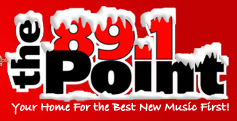 Customized logo for 89.1 The Point that's used in the winter.