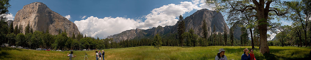 Panorama from El Capitan meadow