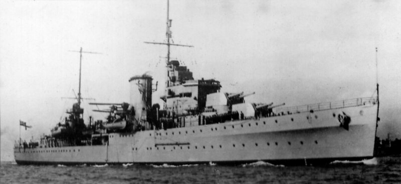 HMS <i>Ajax</i> (22) Leander-Class cruiser