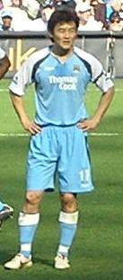 Sun als speler voor Manchester City in april 2007