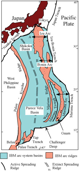 <span class="mw-page-title-main">Izu–Bonin–Mariana Arc</span> Convergent boundary in Micronesia