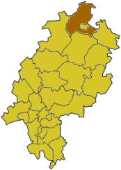 Lokasi Kassel di Hessen