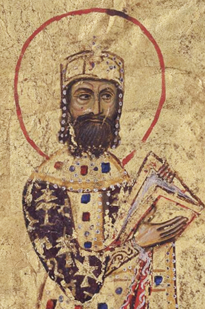 Alexios I Komnenos (r. 1081-1118), founder of the Komnenos dynasty. Alexios I Komnenos.jpg