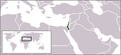 Geografisk plassering av Israel