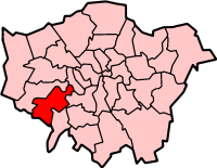 Localização de Richmond upon Thames na Região de Londres