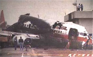 <span class="mw-page-title-main">Los Angeles runway disaster</span> 1991 runway collision between two airplanes