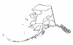 Alaska with Aleutian island chain