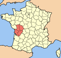 Posiziun del Poitou-Charentes