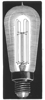 GE tungsten filament lamp embodying the invention of US Pat 1,018,502 - one of those involved in the 1926 US v GE litigation TungFil.jpg