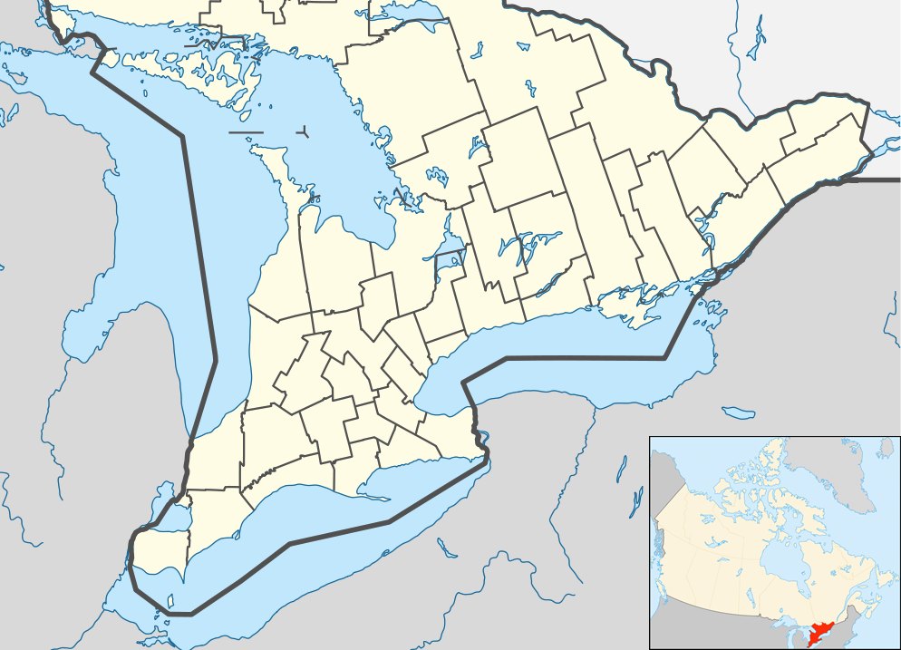 1992–93 WOAA Senior League season is located in Southern Ontario