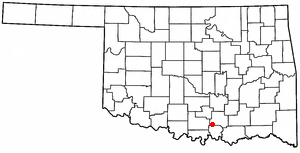 <span class="mw-page-title-main">Mannsville, Oklahoma</span> Town in Oklahoma, United States