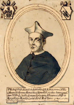 <span class="mw-page-title-main">Pelagio Galvani</span> Leonese cardinal and canon lawyer (c.1165–1230)