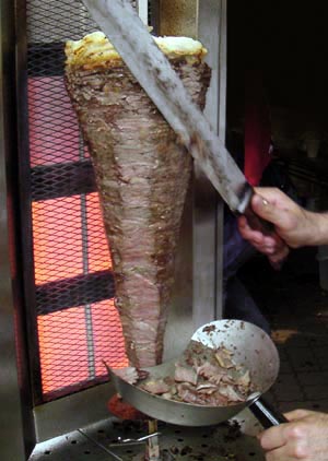 <span class="mw-page-title-main">Doner kebab</span> Meat dish