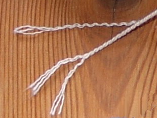 <span class="mw-page-title-main">Twine</span> Cord composed of two or more thinner strands twisted together