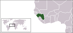 Gine'nin Afrika'daki yeri(kaynak: en.wikipedia)