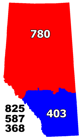 <span class="mw-page-title-main">Area code 780</span> Telephone area code for central and northern Alberta