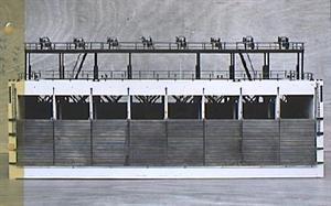 Model van de in het Volkerak gebruikte caissons