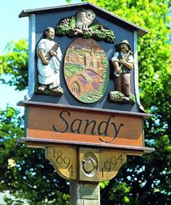 <span class="mw-page-title-main">Sandy, Bedfordshire</span> Market town and civil parish in Central Bedfordshire, England