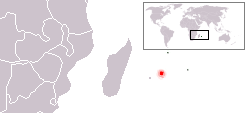 Maeneo yaliyokaliwa na dodo (nyekundu)