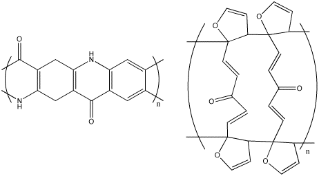 Figure 3: Two representative structures of different types of ladder polymers. Beckysfigure3b.gif