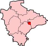 The District of Exeter shown within Devon