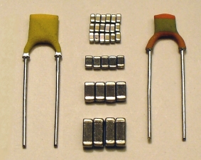 <span class="mw-page-title-main">Ceramic capacitor</span> Fixed-value capacitor using ceramic