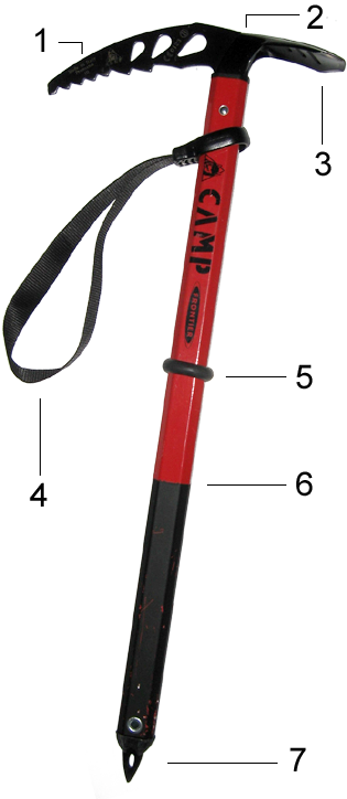 <span class="mw-page-title-main">Ice axe</span> Winter mountaineering tool